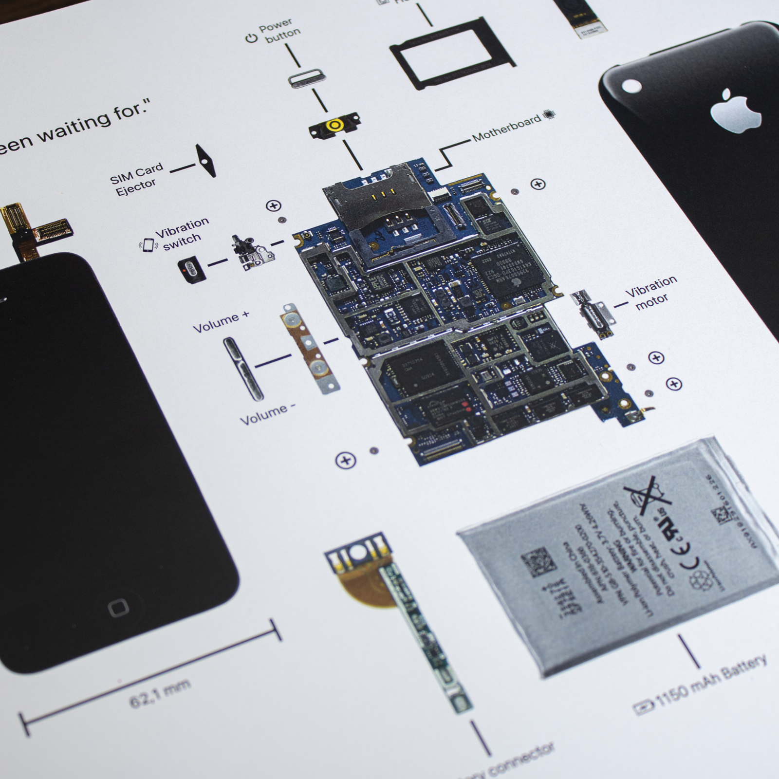 Picture frame of the iPhone 3G parts