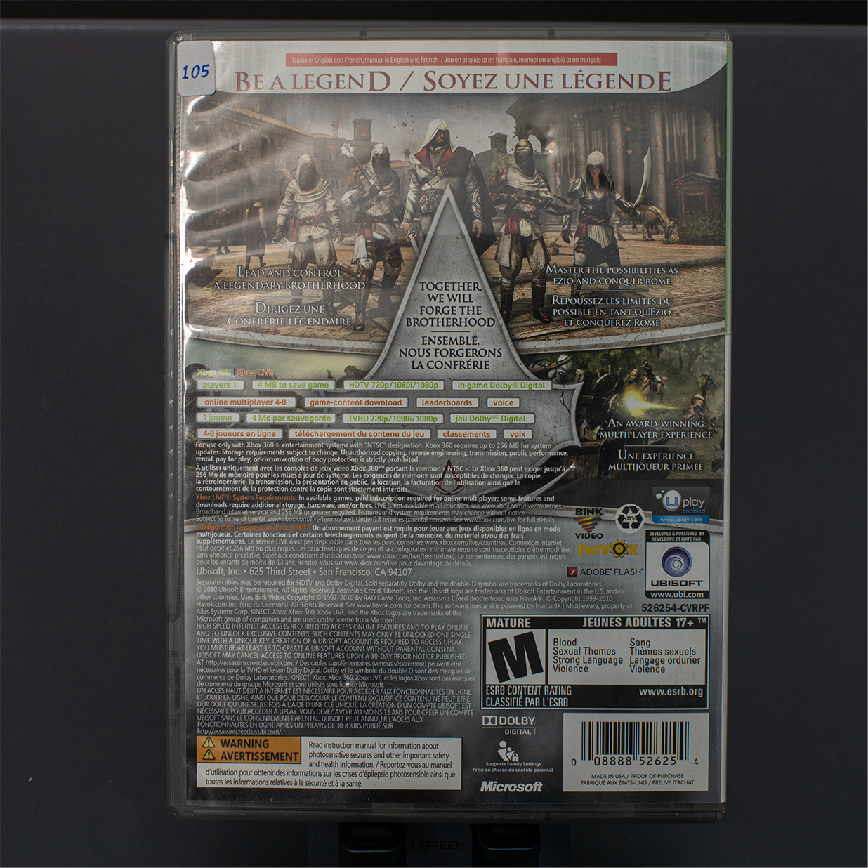 Assassin's Creed Brotherhood - Xbox 360 Game