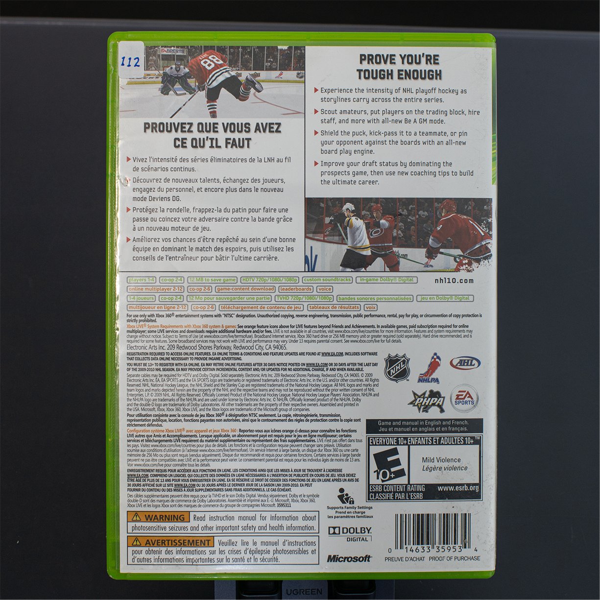 NHL 10  - Xbox 360 Game