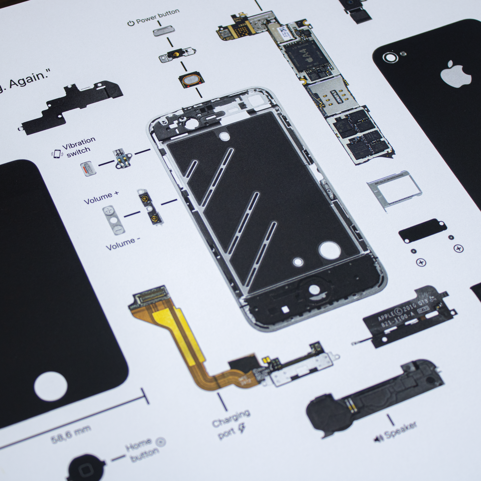 Picture frame of the iPhone 4 parts